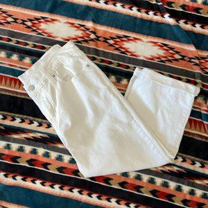 Levi's Women Ribcage White Wide Crop